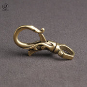 Dragon Phoenix Brass Keychain – Antique Copper Lobster Clasp Bottle Opener