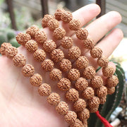 Wholesale Tibetan Buddhist Prayer 108mala 100%Natural Beads High Density Rudraksha Bodhi Seed ,wholesale for all items!