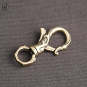Dragon Phoenix Brass Keychain – Antique Copper Lobster Clasp Bottle Opener