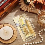Retro Floral Metal Bookmark – Hollow Bronzing Design with Tassel