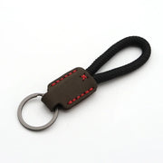Vintage Cow Leather Keychain – Men's Classic Car Key Ring