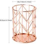 Rose Gold Metal Wire Pencil Cup – Nordic Hollow Desk Organizer