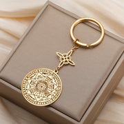 Seven Archangels Pendant Keychain – Stainless Steel Witch Knot Amulet