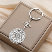 Seven Archangels Pendant Keychain – Stainless Steel Witch Knot Amulet