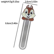 Chip, Dale & Simba Cartoon Metal Bookmark – Disney Fan Reading Accessory