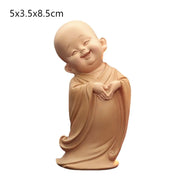 Mini Buddha Statue Little Buddhist Monks Tibetan Buddhism Figurine Zen Garden Ornament Home Aquarium Tank Garden Yard Decoration
