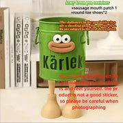 Cartoon Pen Holder Set – Desktop Organizer Bucket for Home & Study