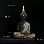 Hand Made Thailand Buddha Statue, Large Buddha Sculpture Green Resin, Buddhism, Hindu, Fengshui Figurine, Meditation, Home Deco