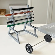 Barbell Pen Holder – Fitness Themed Desk Organizer Gift for Gym Lovers
