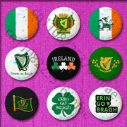 Ireland Flag Irish Harp Erin Go Bragh Badge For 32mm 25mm 44mm 75mm 58mm Round Pin Brooch Insignia Cover Decoration