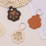 Pet Hair Memorial Keychain – PU Leather Locket for Cat & Dog Fur