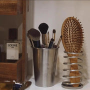 Stainless Steel Pen Holder Desk Organizer – Brush & Makeup Storage Cup