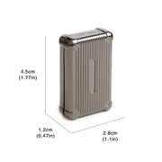 Mini Luggage Alloy Magnetic Push Slider Smooth Haptic Click EDC Pocket Fidget Toy Stress Relief Anti-Anxiety Desktop Relax Adult