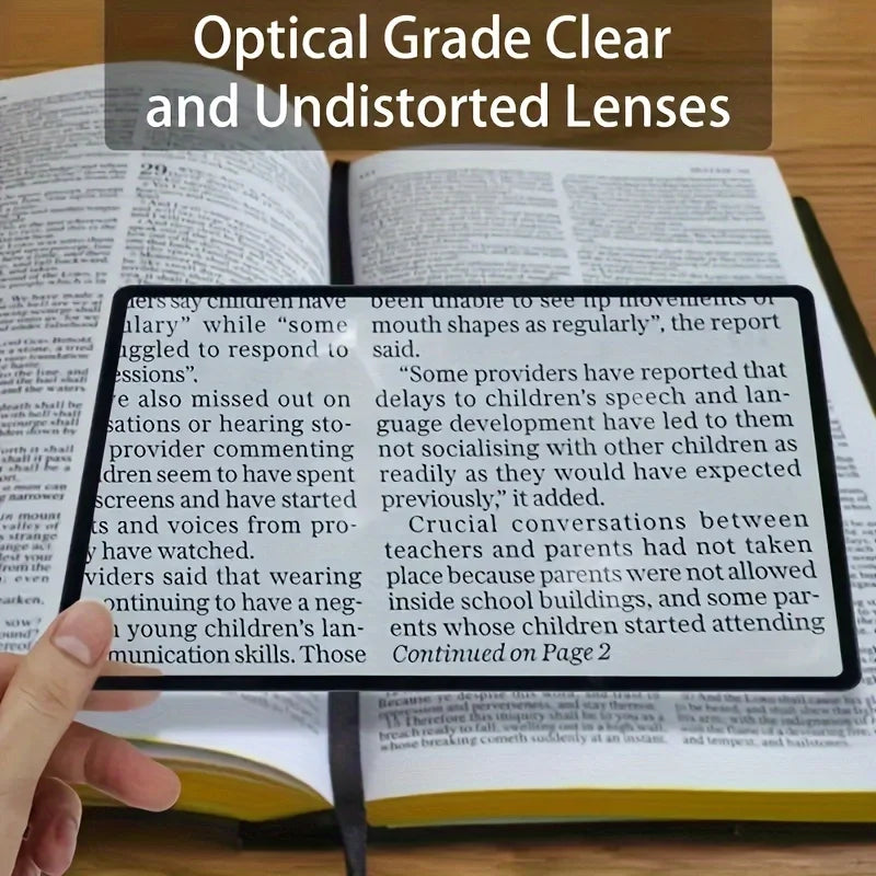 Ultra-Thin High Magnification Magnifying Glass – Portable Student Loupe