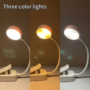 USB Rechargeable Reading Light – 3 Colour Modes Eye Protection LED Book Light