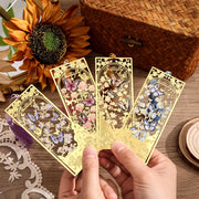 Butterfly Metal Bookmarks with Chain – 2 Pcs Vintage Golden Hollow Design