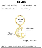 Saint Brigid Cross Keychain – Celtic Knot Moon Amulet for Men & Women