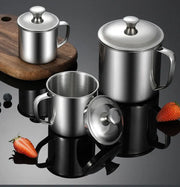 Stainless Steel Cup Portable Coffee Cup Camping Travel Mug Metal Coffee Mug Water Drinking Cup Milk Tea Cup Tumbler Water Mug