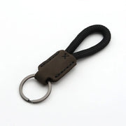 Vintage Cow Leather Keychain – Men's Classic Car Key Ring