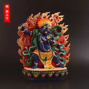 【金刚护法】纯手工彩绘 金刚手菩萨小佛像 | 密迹金刚力士 车载案头辟邪保平安摆件