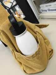 Canvas Crossbody Messenger Bag – Large Capacity Shoulder Book Bag
