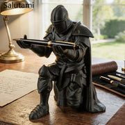 Medieval Knight Pen Holder – 3D Printed Warrior Statue Desk Organizer