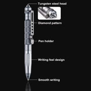 Multifunction Tactical Pen – Aluminum Alloy Self-Defence Glass Breaker