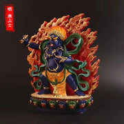 【金刚护法】纯手工彩绘 金刚手菩萨小佛像 | 密迹金刚力士 车载案头辟邪保平安摆件