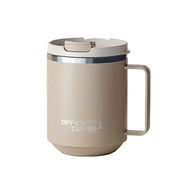 Double Wall Insulated 304 Stainless Steel Coffee Mug, Leak-Proof Travel Cup with Handle for Adults and Students