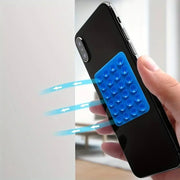 Silicone Suction Phone Holder Mat – Anti-Slip Wall Mount & Back Sticker
