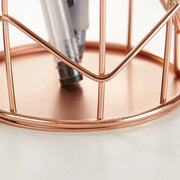 Rose Gold Metal Wire Pencil Cup – Nordic Hollow Desk Organizer