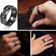 EDC Fidget Sliders Fashion Accessory Ratchet Ring Stress Relief for Adults Metal ADHD Casual Fidget Rings Haptic Coin
