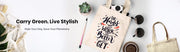 Floral Print Canvas Tote Bag – Large Capacity Reusable Shoulder Bag