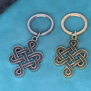 Witchcraft Celtic Knot Eternity Pendant Keychain – Norse Viking Amulet Gift