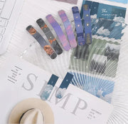 Forest Landscape Magnetic Bookmarks – 2 Pcs Page Markers for Books