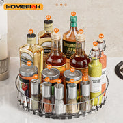 Rotating Spice Rack – Multi-Purpose Countertop Organizer for Kitchen & Bathroom