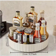 Rotating Spice Rack – Multi-Purpose Countertop Organizer for Kitchen & Bathroom