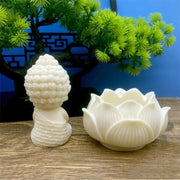Q Version Lotus Tathagata Buddha Carved Buddha Statue Cute Character Model Home Desktop Decoration Accessories Gift Statue