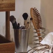 Stainless Steel Pen Holder Desk Organizer – Brush & Makeup Storage Cup