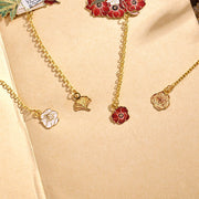 Vintage Flower Letter Metal Bookmark with Chain – Gift for Writers & Teachers