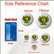 Ireland Flag Irish Harp Erin Go Bragh Badge For 32mm 25mm 44mm 75mm 58mm Round Pin Brooch Insignia Cover Decoration