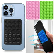 Silicone Suction Phone Holder Mat – Anti-Slip Wall Mount & Back Sticker