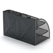 Large Capacity Metal Pen Holder – Desktop Stationery Storage Bucket
