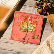 Vintage Leaf Metal Bookmark with Pendant – Gift for Book Lovers