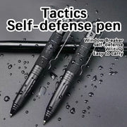 Multifunctional Tactical Pen Outdoor Portable Tungsten Steel Protective Window Pen Men's Women's Wolf Pen Body Pen