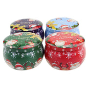 Christmas Scented Soy Wax Candle in Tin – Portable Travel Gift Box