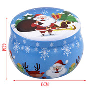Christmas Scented Soy Wax Candle in Tin – Portable Travel Gift Box