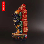 【金刚护法】纯手工彩绘 金刚手菩萨小佛像 | 密迹金刚力士 车载案头辟邪保平安摆件