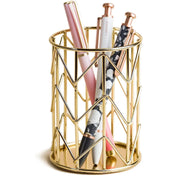 Rose Gold Metal Wire Pencil Cup – Nordic Hollow Desk Organizer