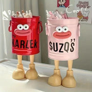 Cartoon Pen Holder Set – Desktop Organizer Bucket for Home & Study
